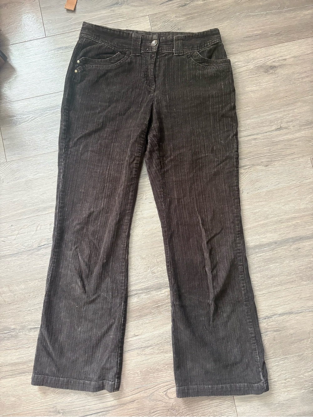 Women's Charcoal brown Corduroy Jeans